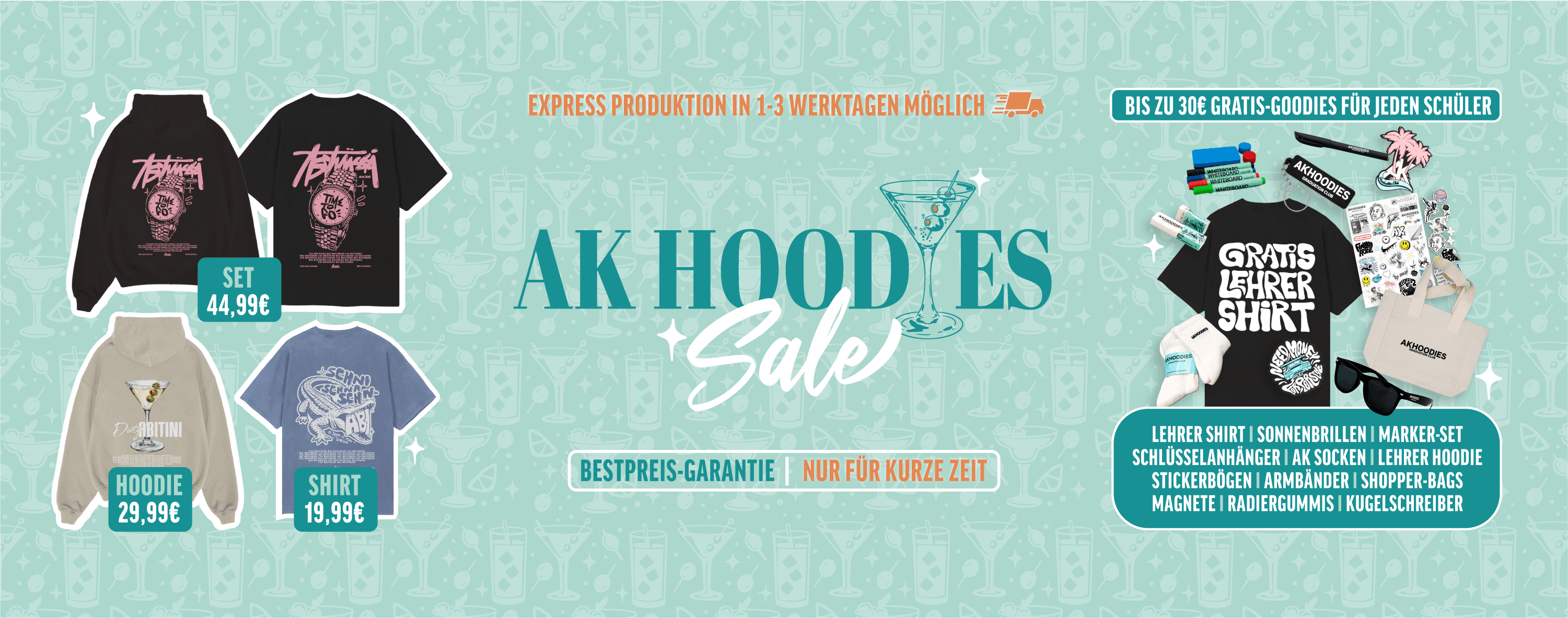 hoodie, t-shirt, shirt, drinks graphic, melange teal