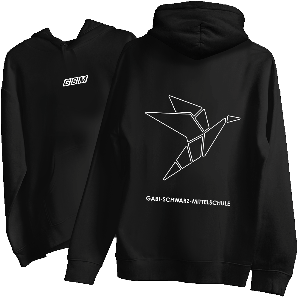 31.1.1 GSM DRUCK WEISS Strickwaren, Pullover, Sweatshirt, Kapuzenpulli, Kapuze